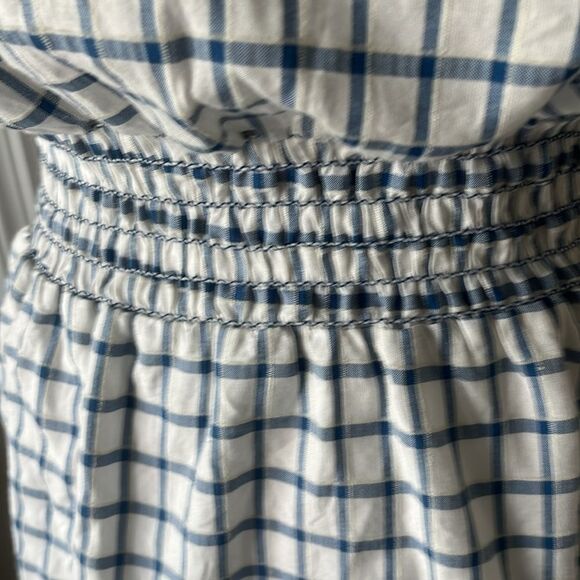 Max Studios Button Down Spread Collar Embroidered Stripes Self Tie Sash NWT SZ M - Picture 9 of 12